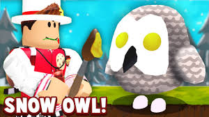 The snowy owl is known to try to hide in its surroundings which is why they white coloring is able to help it do so. Adopt Me Snowy Owl Pet Roblox Adopt Me Christmas 2020 Pet Ideas Concepts Adopt Me Winter Update Youtube
