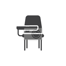Damit ihnen die produktauswahl etwas leichter fällt, hat. Schule Schreibtisch Stuhl Symbol Vektor Gefullt Flache Zeichen Leinwandbilder Bilder Glyphen Pixel Piktogramm Myloview De