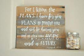 Wall décor adds a little bit of beauty to a room's border. Jeremiah 29 11 Wood Sign I Know The Plans I Have For You Sign Jeremiah 29 11 Wall Art For I Know The Plans I Have F Wood Signs I Know The