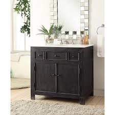 36 bathroom solid wood vanity cabinet black granite top vessel sink b3621b/7068 overall dimension:36.5(93cm). Black Drop In White Vanity Sink