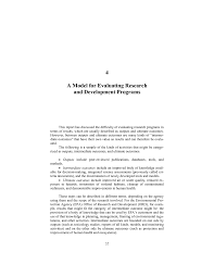 In einer zusammenfassung gibst du den wichtigsten inhalt eines textes mit eigenen worten wieder. 4 A Model For Evaluating Research And Development Programs Evaluating Research Efficiency In The U S Environmental Protection Agency The National Academies Press