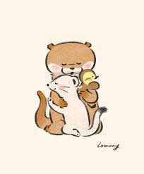 可愛い 嘘 の カワウソ イラスト