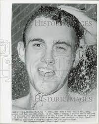 1961 Press Photo Boston Red Sox baseball player Chuck Schilling in Minnesota