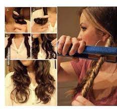 How To Curl Your Hair With A Straightener Curl Hair With Straightener How To Curl Your Hair Hair Styles