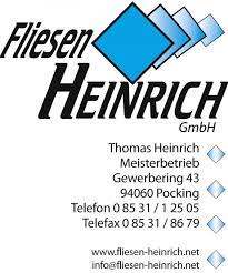 Jens heinrich fliesenleger fachbetrieb, germany, gießereistraße, 7: Fliesen Heinrich Gmbh Pocking Aktiv