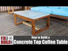 This concrete coffee table will make a bold statement, and look great. Diy Concrete Top Coffee Table 6 Steps With Pictures Instructables