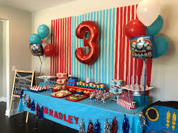 Bradley S Thomas The Train Birthday Party Table Thomas Birthday Parties Birthday Party Tables Thomas The Train Birthday Party
