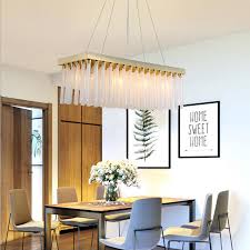 Tap into your boho side and find a patterned, colorful shade. L Square Crystal Chandelier Modern Restaurant Lighting Simple Dining Room Lighting Crystal Restaurant Chandelier Pendant Lights Aliexpress