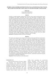 Check spelling or type a new query. Pdf Pembelajaran Berbasis Portofolio Dalam Meningkatkan Hasil Belajar Matematika Siswa Kelas Viii Smp Negeri 32 Makassar