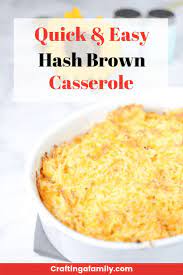 Cheesy Hash Brown Potato Bake Casserole Recipe Crafting A Family Recipe Hashbrown Recipes Hashbrown Casserole Easy Cheesy Hashbrowns