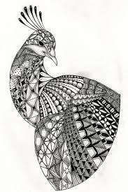 Ben Kwok Peacock Template Art Drawings Sketches Simple Zentangle Drawings Mandala Design Art