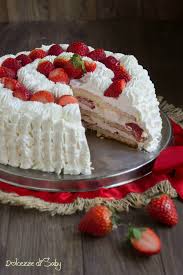 Torta Panna E Fragole Versione Con E Senza Alcool Ricette Idee Alimentari Ricette Dolci