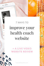 7 Ways To Improve Your Health Coach Website Ashley Srokosz In 2020 Coach Website Health Coach Business Branding Inspiration