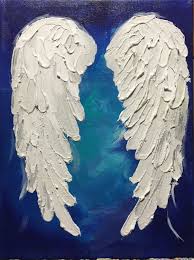 Items Similar To Angel Wings Painting Custom Angel Wings Painted Just For You By Michelle Lake Free Shipping On Etsy Angel Wings Painting Wings Art Angel Art