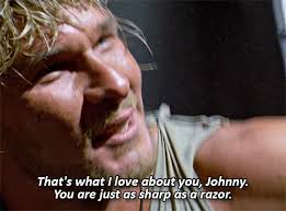 Just rewatched Point Break for the first time in 20 years. , It's still  pretty good but seriously that script.