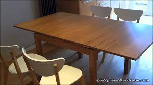 Fantastic ikea dining table with 6x chairs used, in excellent overall condition, fantastic dining ikea bjurista dining table and 4 matching upholstered chairs. Ikea Bjursta Extendable Dining Table Design Youtube