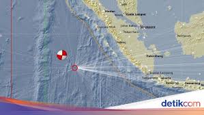 Pusat gempa bumi di lumajang /twitter/@infobmkg. Warga Singapura Sempat Panik Akibat Getaran Gempa Mentawai