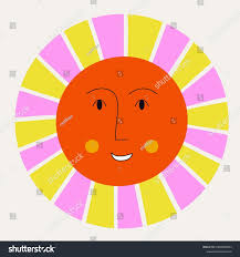 Giggly Character Sunny Face People Face Stock Vector (Royalty Free)  2283836651