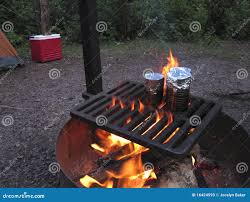 Cooking Over a Campfire stock image. Image of activity 