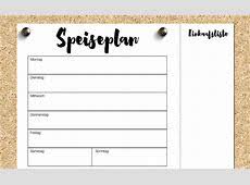 Essensplan / speiseplan | wochen planer, essen plane… read more speiseplan diy / diy: Kalender Filofax Download Takvim Kalender Hd