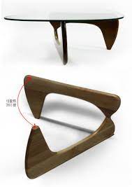 A sturdy and durable table. China Glass Noguchi Coffee Table With Wood Leg Photos Pictures Made In China Com