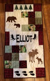 It is a great size for a crib, stroller or playmat. Moose Buffalo Plaid Baby Boy Crib Quilt Boys Quilt Patterns Baby Boy Quilt Patterns Baby Boy Quilts