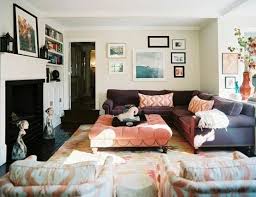 Brown And Coral Living Room Home Home Living Room Home Decor