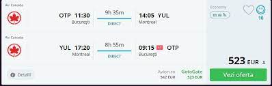 Acceseaza zilnic aceasta pagina pentru a vedea ofertele actualizate. Pret Bilet Avion Bucuresti Montreal Direct T2t Ro