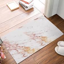 modern rose gold marble triangle door