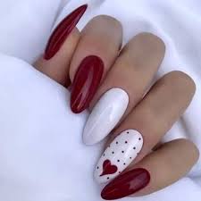 You can easily try out the cherry blossom pattern with a lot of ease using your stripper for the branches and some toothpick's blunt end. 50 Gorgeous February Nail Designs Trends February Nails Classic Nail Designs Nail Designs Valentines