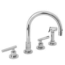 Crisp cobalt and classic marble create a beautiful backdrop for the east linear lavatory faucet, which stands out in a luminous brass finish. Newport Brass 9911l 26 At The Majestic Bath
