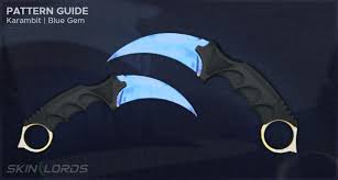 These rare blue gem patterns carry a large price tag. Karambit Case Hardened Guide Blue Gem Seed Patterns