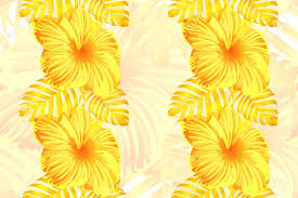 Use them in commercial designs. Tropical Pattern Yellow Exotic Summer Flower Vector Background Royalty Free Cliparts Vectors And Stock Illustration Image 126798663