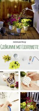 Giesskanne Mit Lichterkette Lichterkette Terrassendeko Lichterkette Basteln
