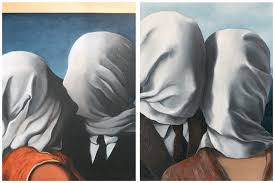 Prove d'autore esposta a lodi dal 7 maggio, battiato non è un pittore. Il Dipinto Del 1928 Gli Amanti Di Rene Magritte E Il Mistero Del Lenzuolo Bianco Uozzart