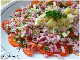 Salade De Pomme De Terre Jambon Comte Tomate Recettes De Cuisine Africaine Recettes De Cuisine Cuisine