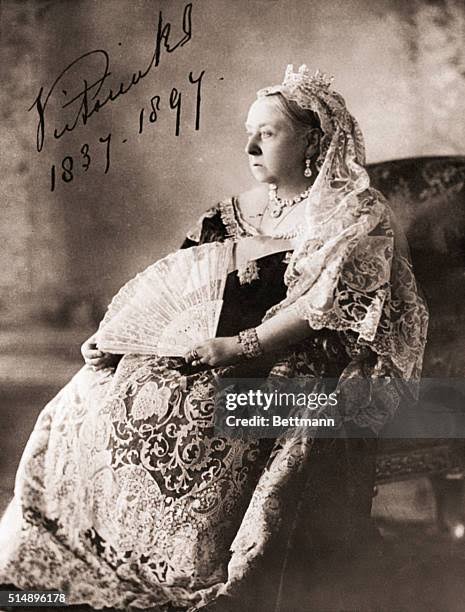 Queen Victoria of England , who reigned from 1837 to 1901 as Empress... News Photo - Getty Images