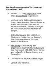 Wurde bei der pariser friedenskonferenz 1919 ausgehandelt. Geschichte Arbeitsmaterialien Versailler Friedensvertrag 4teachers De
