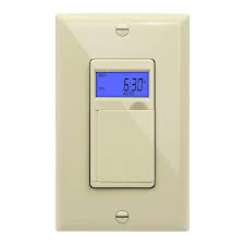 In Wall 7 Day Digital Programmable Timer Switch Backlit Ivory Topgreener
