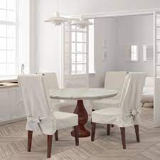 Farmhouse Basketweave Dining Room Chair Slipcover Sure Fit Dining Room Chair Slipcovers Dining Room Chair Covers Slipcovers For Chairs