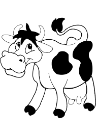 Ver más ideas sobre dibujos, dibujos blanco y negro, dibujo de escuela. Una Vaca Sonriente Imagen En Blanco Y Negro Para Ninos Razukraski Com
