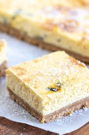 Passionfruit Sour Cream Cheesecake Slice Recipe Baking Recipes Sour Cream Cheesecake Baking