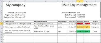 You can create an issue report form that . Project Issue Log Template Free