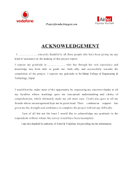 Acknowledgement letter | format, samples, template, how to write acknowledgement letter? A Project Report On Comparative Analysis Of Marketing Strategies Of V