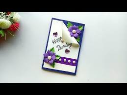 Making your cards for your friends and family can be an enjoyable hobby. Beautiful Handmade Birthday Card Idea Birthday Card Youtube Handmade Birthday Cards Card Making Birthday Greeting Cards Handmade