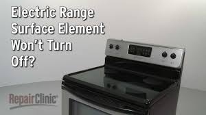 surface element won't turn off  range