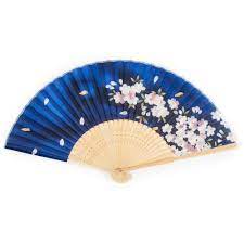 Find images of japanese fan. Blue Cherry Blossom Japanese Folding Fan Japanese Fans