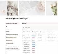 Wedding Guest Manager Template by Mindfulplans | Notion ...