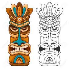 Check spelling or type a new query. Tiki Tribal Wooden Mask Hawaiian Traditional Elements Colored Royalty Free Cliparts Vectors And Stock Illustration Image 98758109