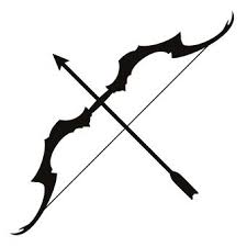 A Bow And Arrow Free Silhouette Vector Silhouetteac It says about their intelligence, bravery, hunting skills etc. a bow and arrow free silhouette